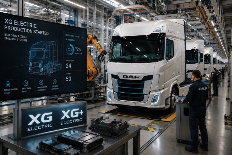 DAF inicia la producción de sus nuevos camiones eléctricos XG Electric y XG+ Electric