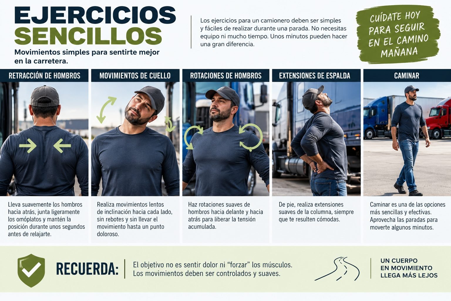 Espalda, cuello y hombros: el precio de tantas horas al volante – El cuerpo también conduce