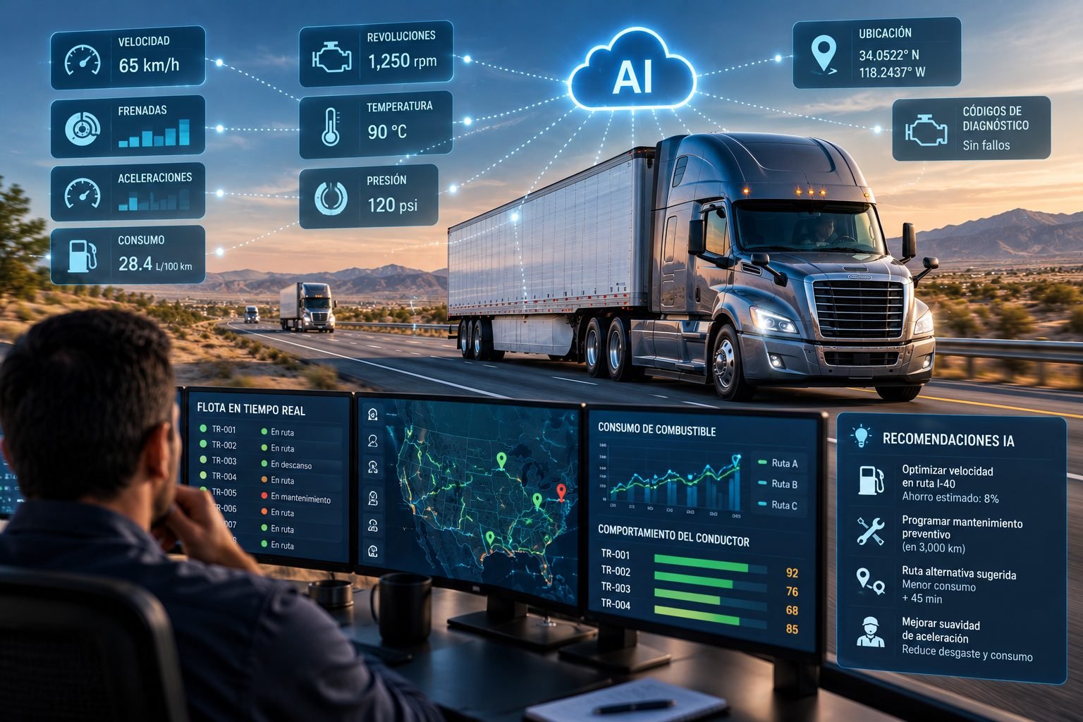 La inteligencia artificial que ya está trabajando en las flotas – El conductor también genera datos