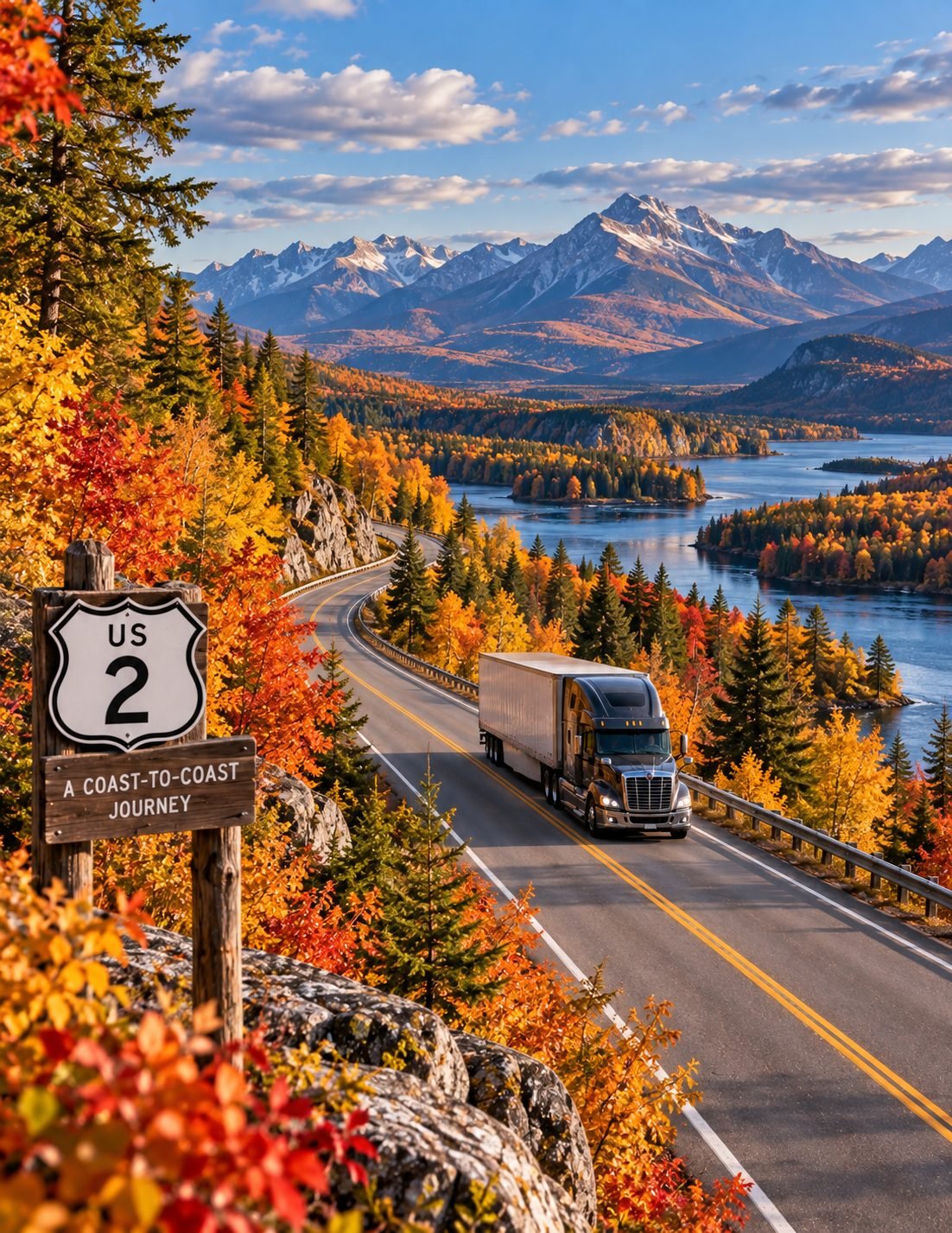 Las mejores rutas para disfrutar el otoño sobre ruedas – Us-2: de maine a montana